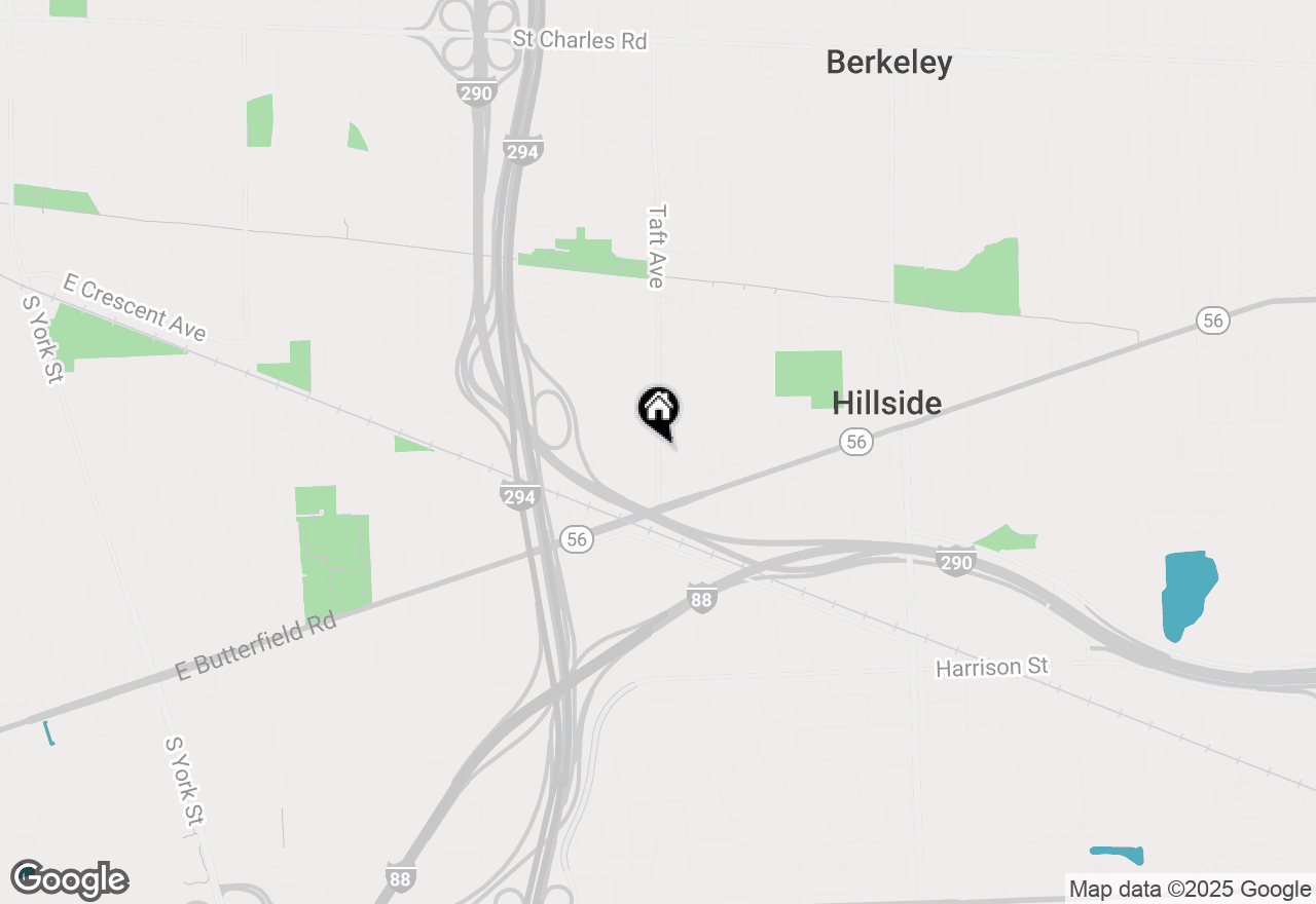 Map of 2012 N Taft Avenue, Berkeley, IL 60163