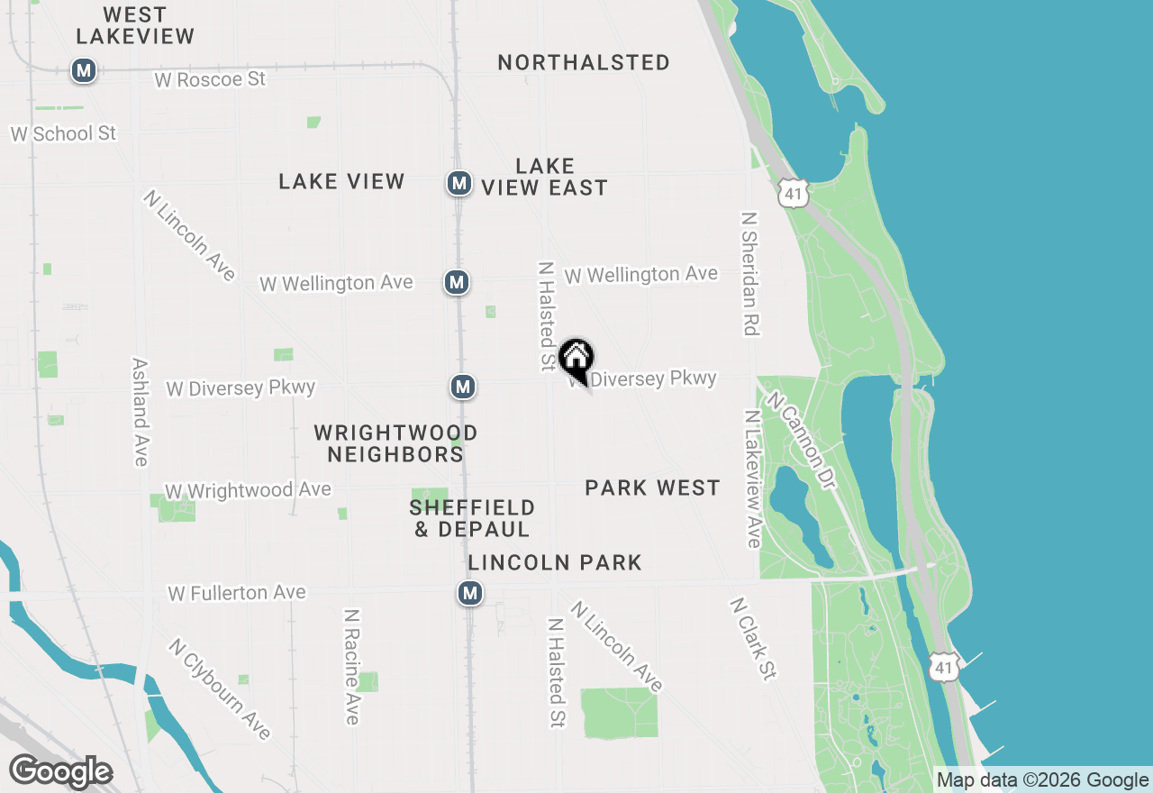 Map of 729 W Diversey Parkway #2, Chicago, IL 60614