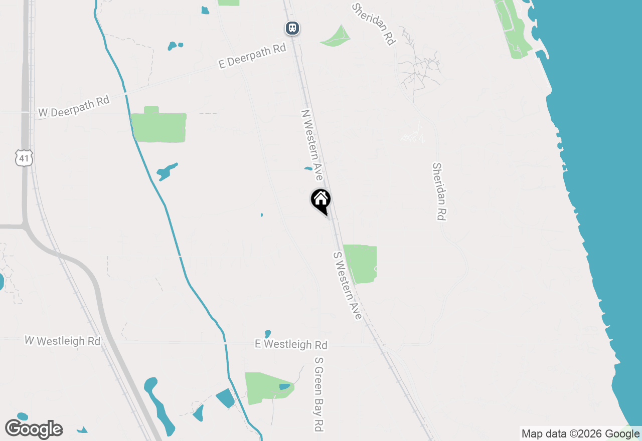 Map of 30 N Western Avenue, Lake Forest, IL 60045