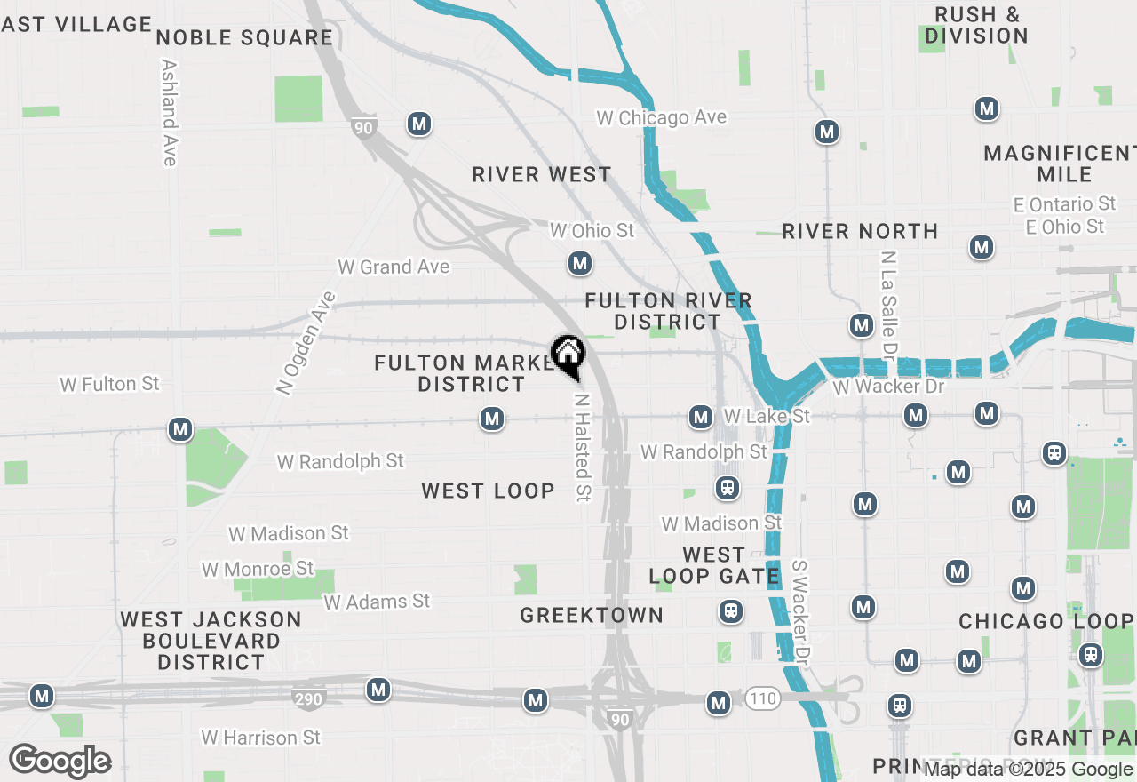 Map of 813 W Fulton Market #2, Chicago, IL 60607