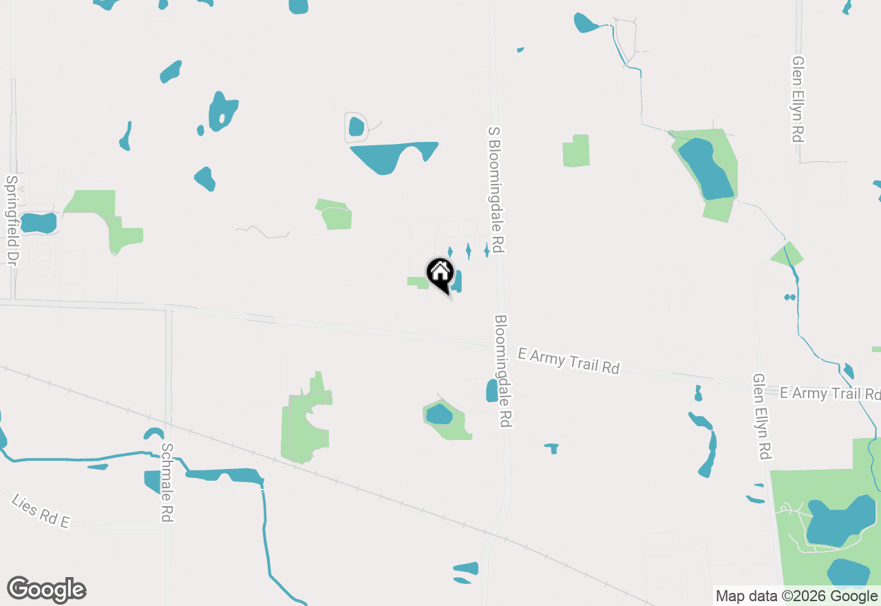 Map of 150 E Lake Ridge Drive, Glendale Heights, IL 60139