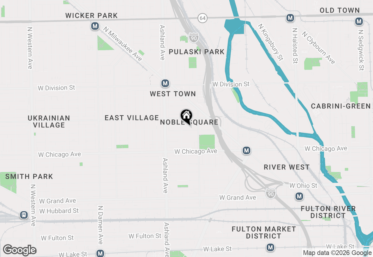 Map of 1445 W Walton Street #1, Chicago, IL 60642