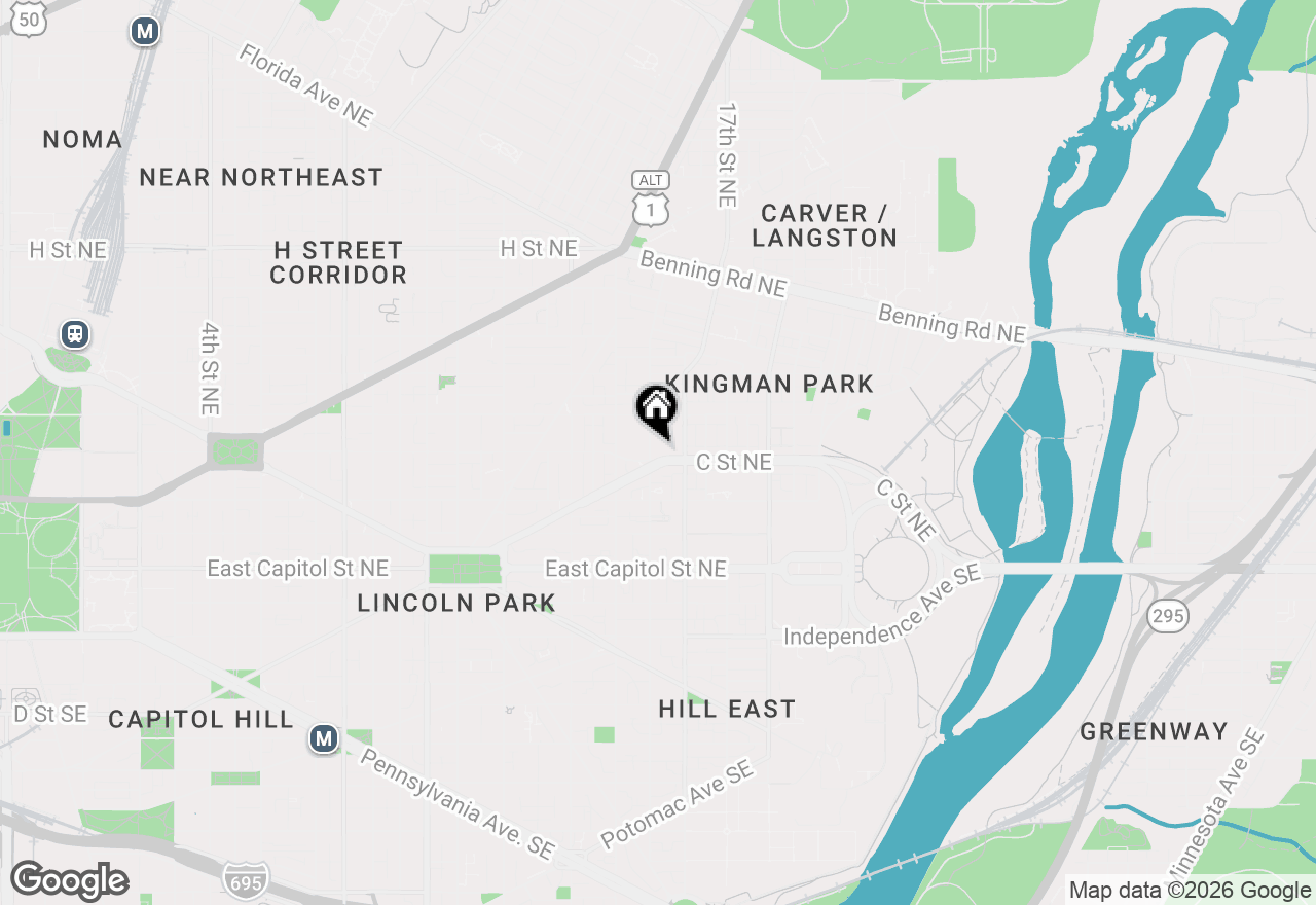 Map of 1604 C Street Ne, Washington, DC 20002