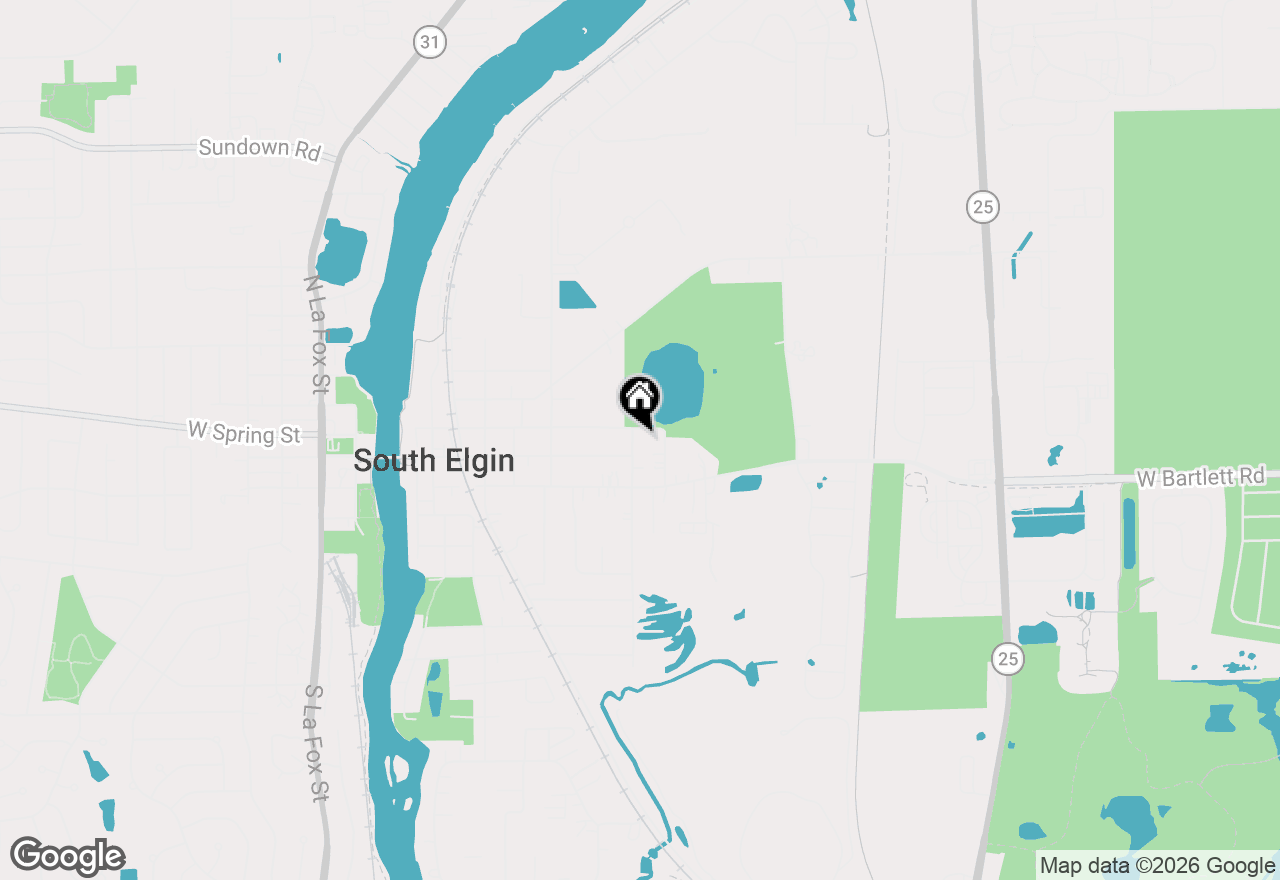 Map of 19 N East Avenue, South Elgin, IL 60177