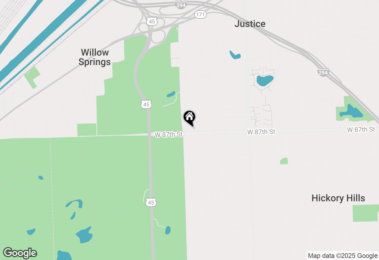 Map of 9141 Meadowview Drive, Hickory Hills, IL 60457