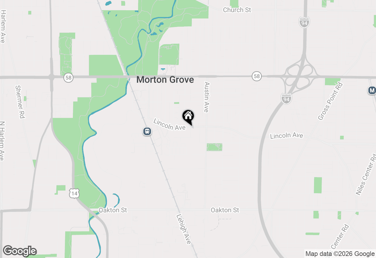 Map of 8444 Morton Avenue, Morton Grove, IL 60053