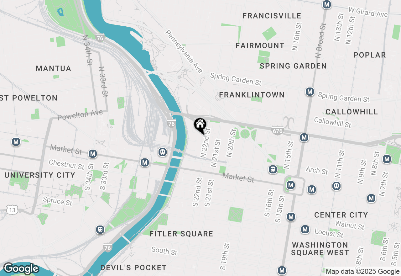 Map of 139 N 23rd Street #101, Philadelphia, PA 19103