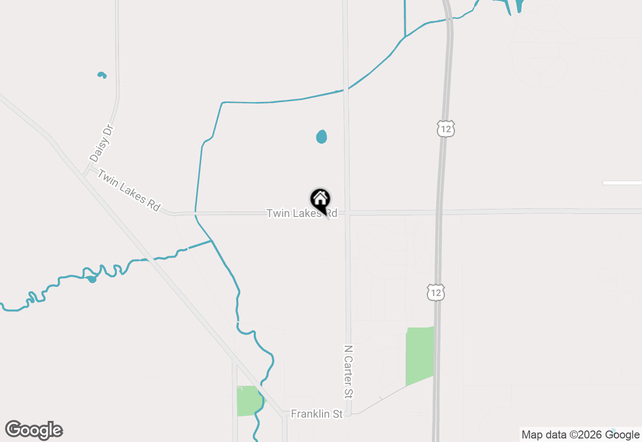 Map of 553 W Twin Lakes Rd, Genoa City, WI 53128