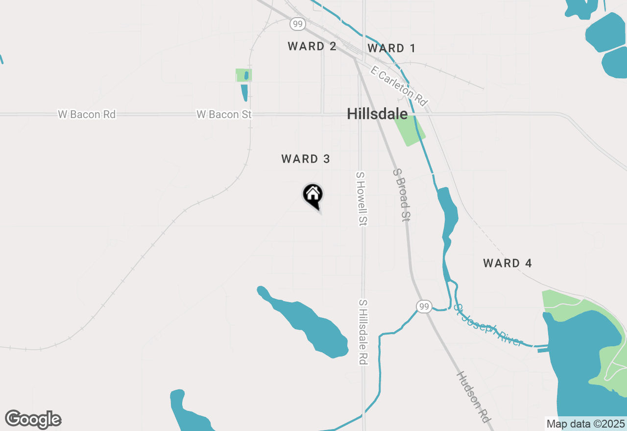 Map of 10 Armstrong, Hillsdale, MI 49242