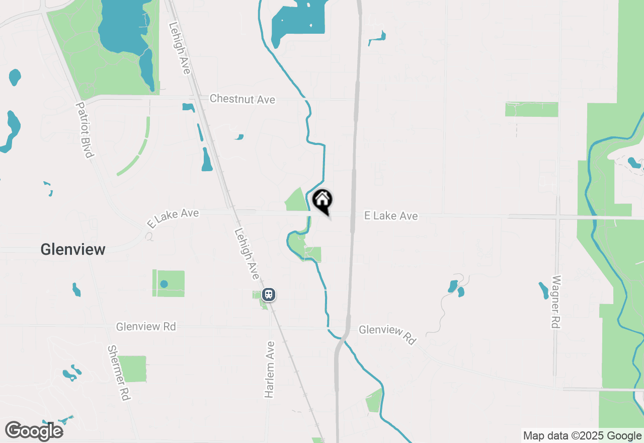 Map of 1343 Sleepy Hollow Road, Glenview, IL 60025