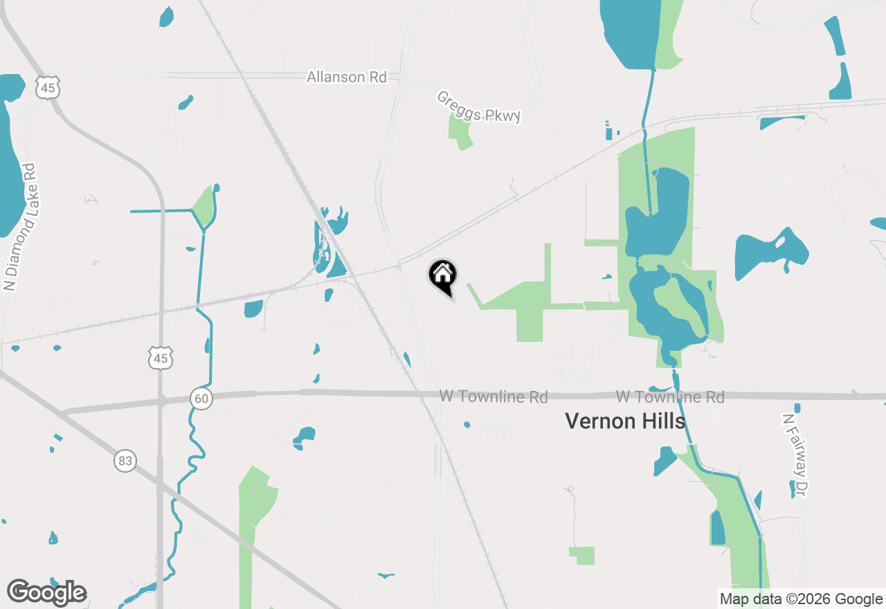 Map of (Address confidential), Vernon Hills, Illinois 60061