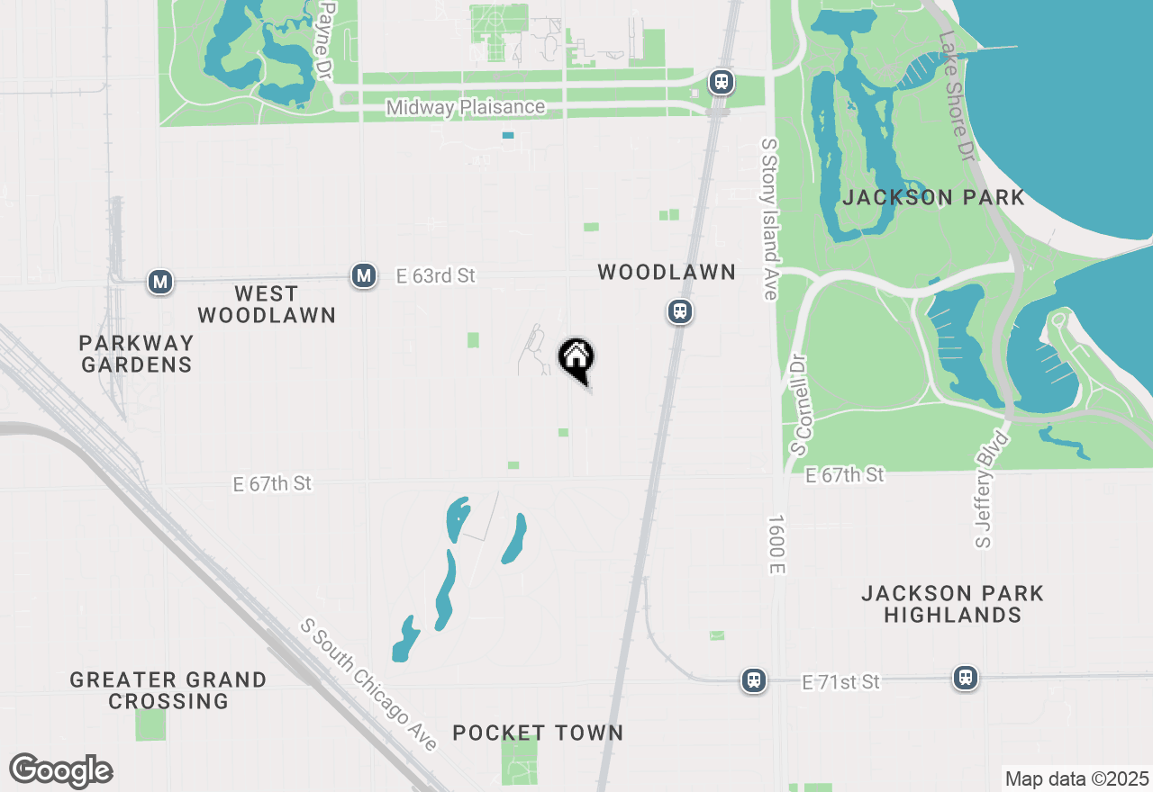 Map of 6521 S Woodlawn Avenue, Chicago, IL 60637