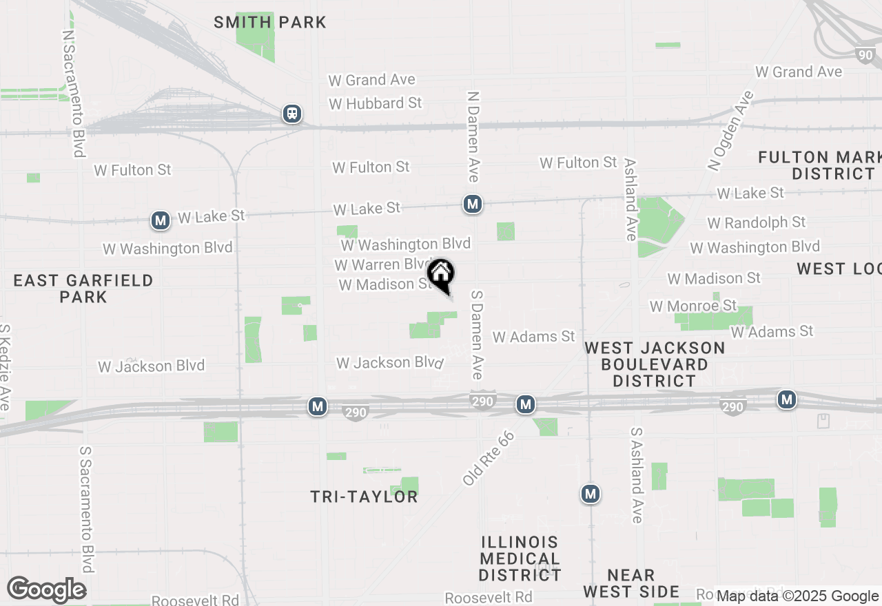 Map of 35 S Hoyne Avenue #4A, Chicago, IL 60612