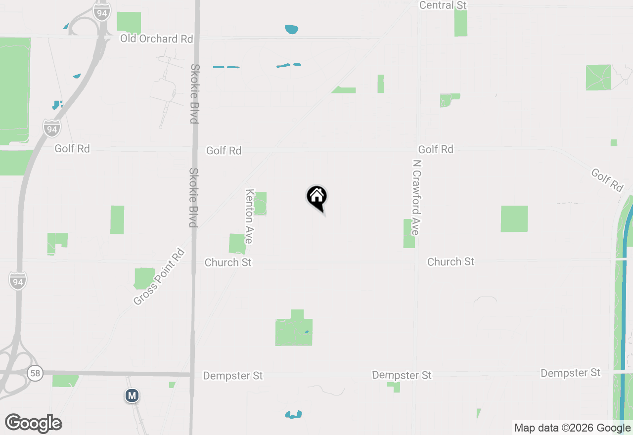 Map of 9338 Lowell Avenue, Skokie, IL 60076