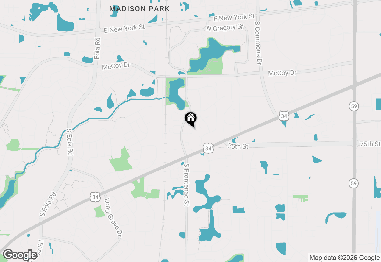 Map of 381 Park Ridge Lane #B, Aurora, IL 60504