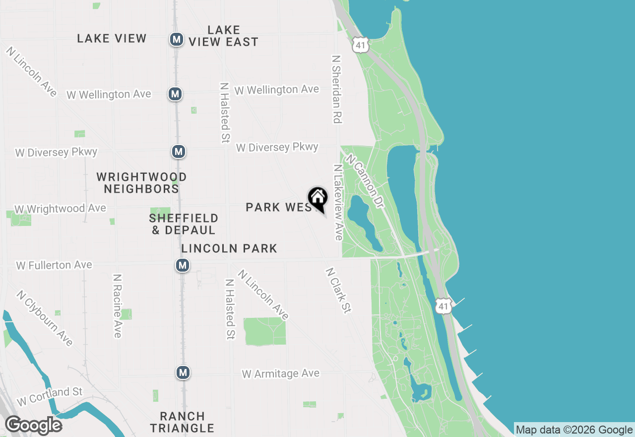 Map of 452 W St James Place #2, Chicago, IL 60614