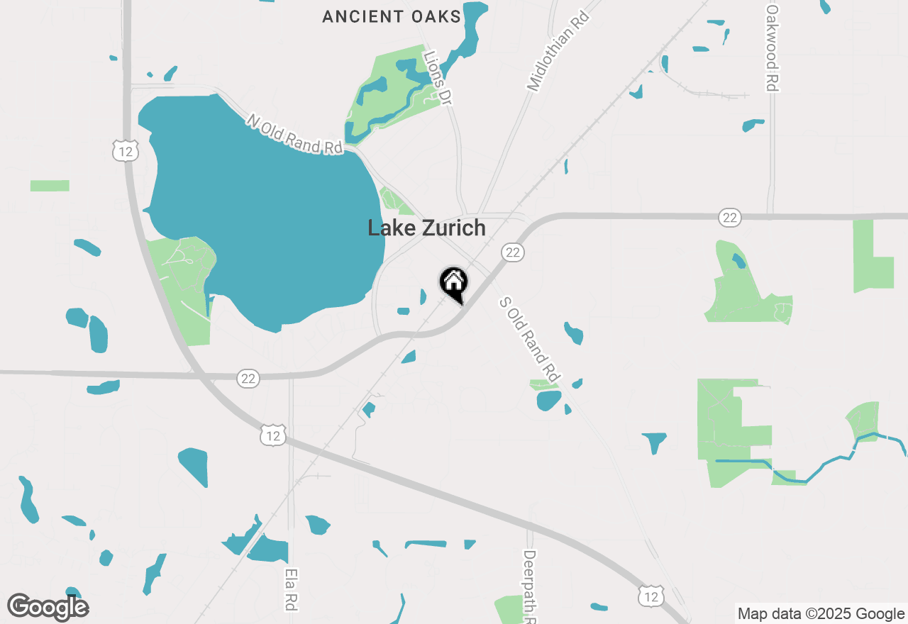 Map of 165 Canterbury Way, Lake Zurich, IL 60047