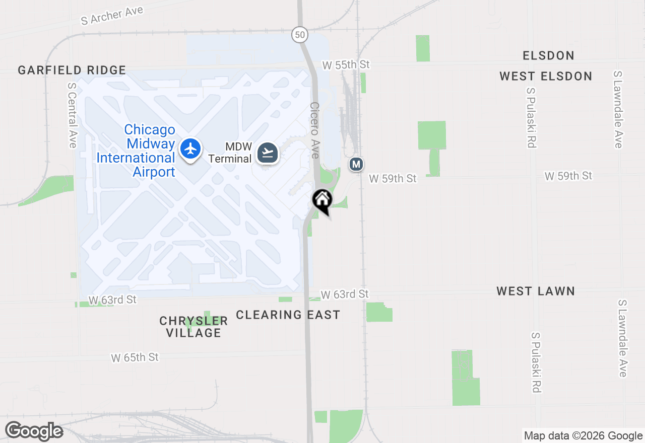 Map of 6029 S Keating Avenue #1, Chicago, IL 60629