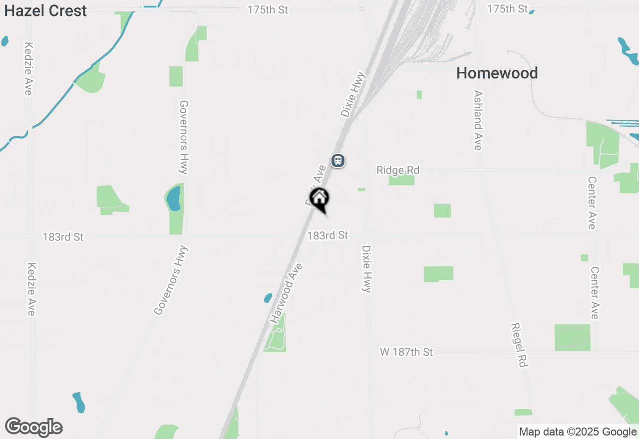 Map of 18240 Harwood Avenue, Homewood, IL 60430