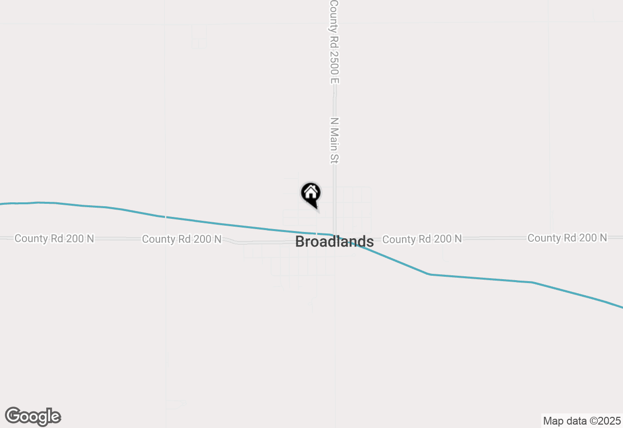 Map of 103 W 2nd Street, Broadlands, IL 61816