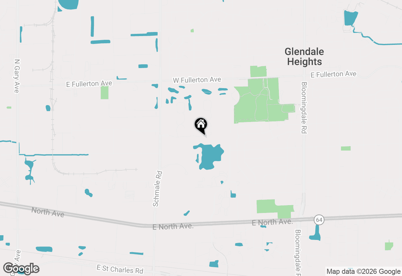 Map of 71 Golfview Drive, Glendale Heights, IL 60139