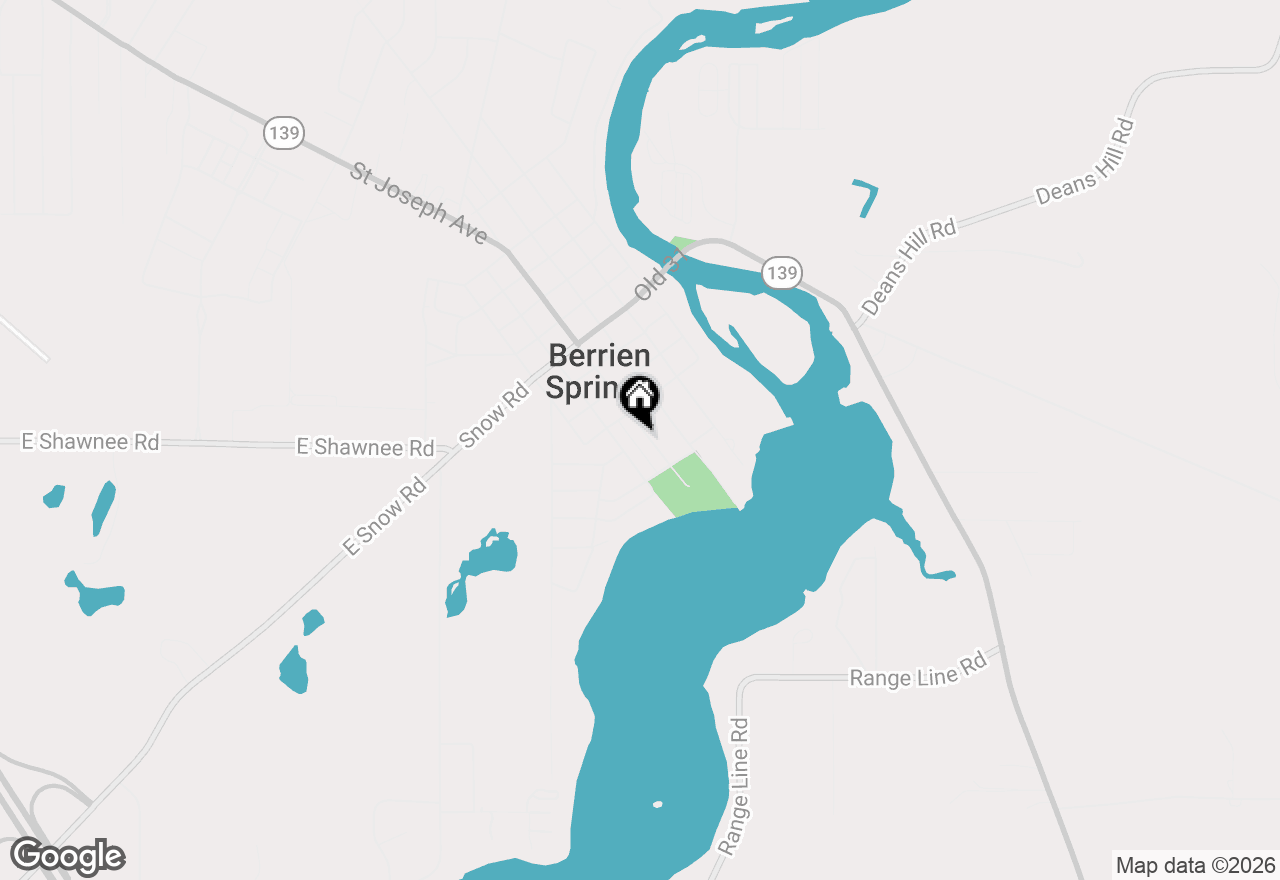 Map of 417 S Cass Street, Berrien Springs, MI 49103