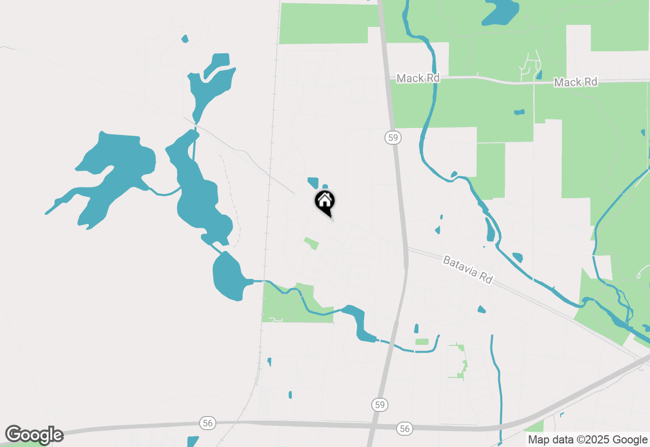 Map of 2S464 Cottonwood Court, Warrenville, IL 60555