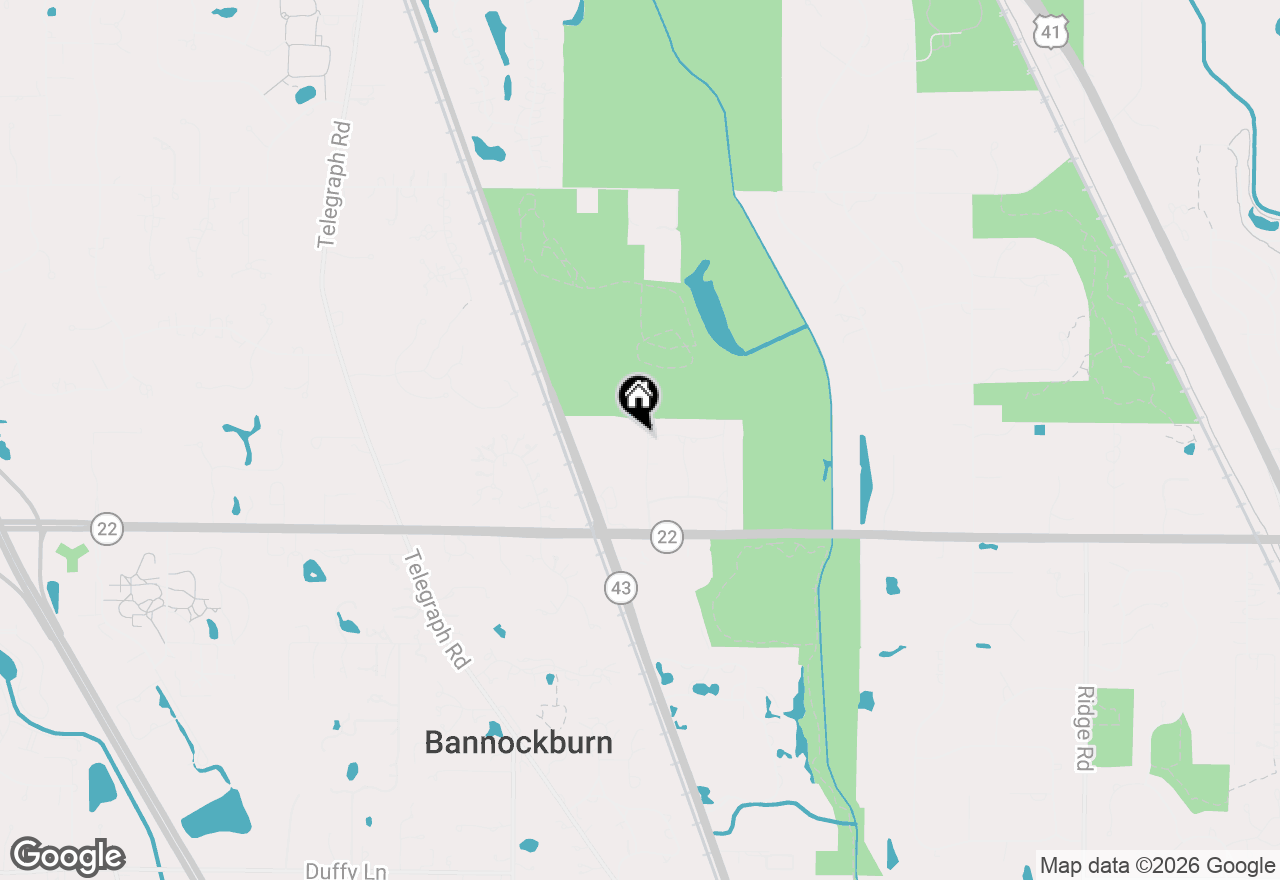 Map of 23388 N Birchwood Lane, Deerfield, IL 60015