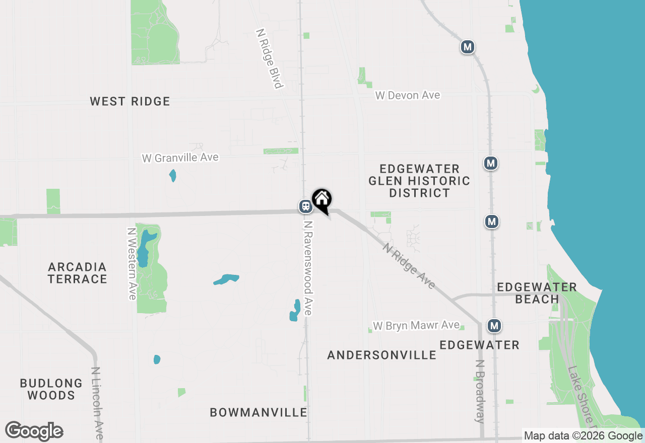 Map of 5960 N Hermitage Avenue, Chicago, IL 60660