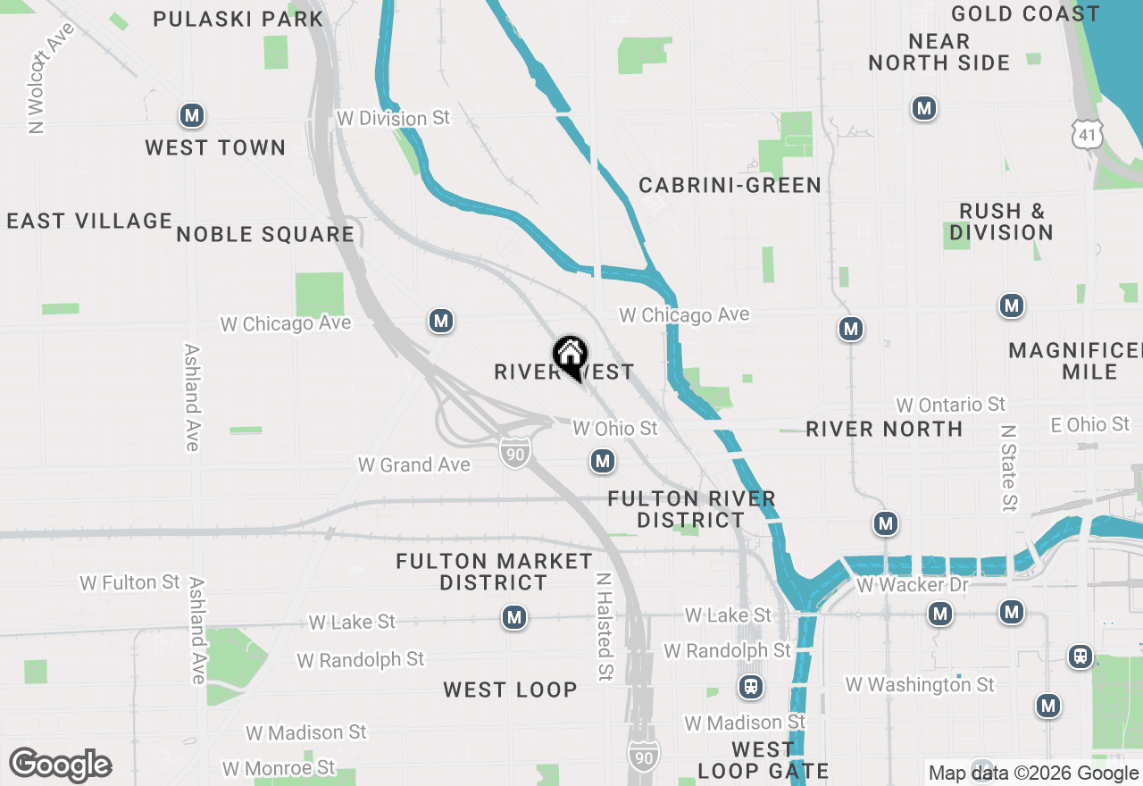 Map of 832 W Erie Street #4W, Chicago, IL 60642