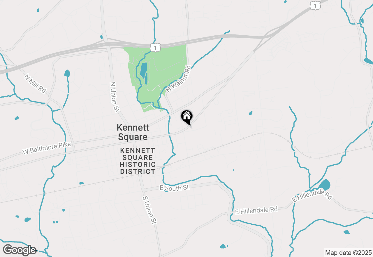 Map of 616 E Cypress Street, Kennett Square, PA 19348