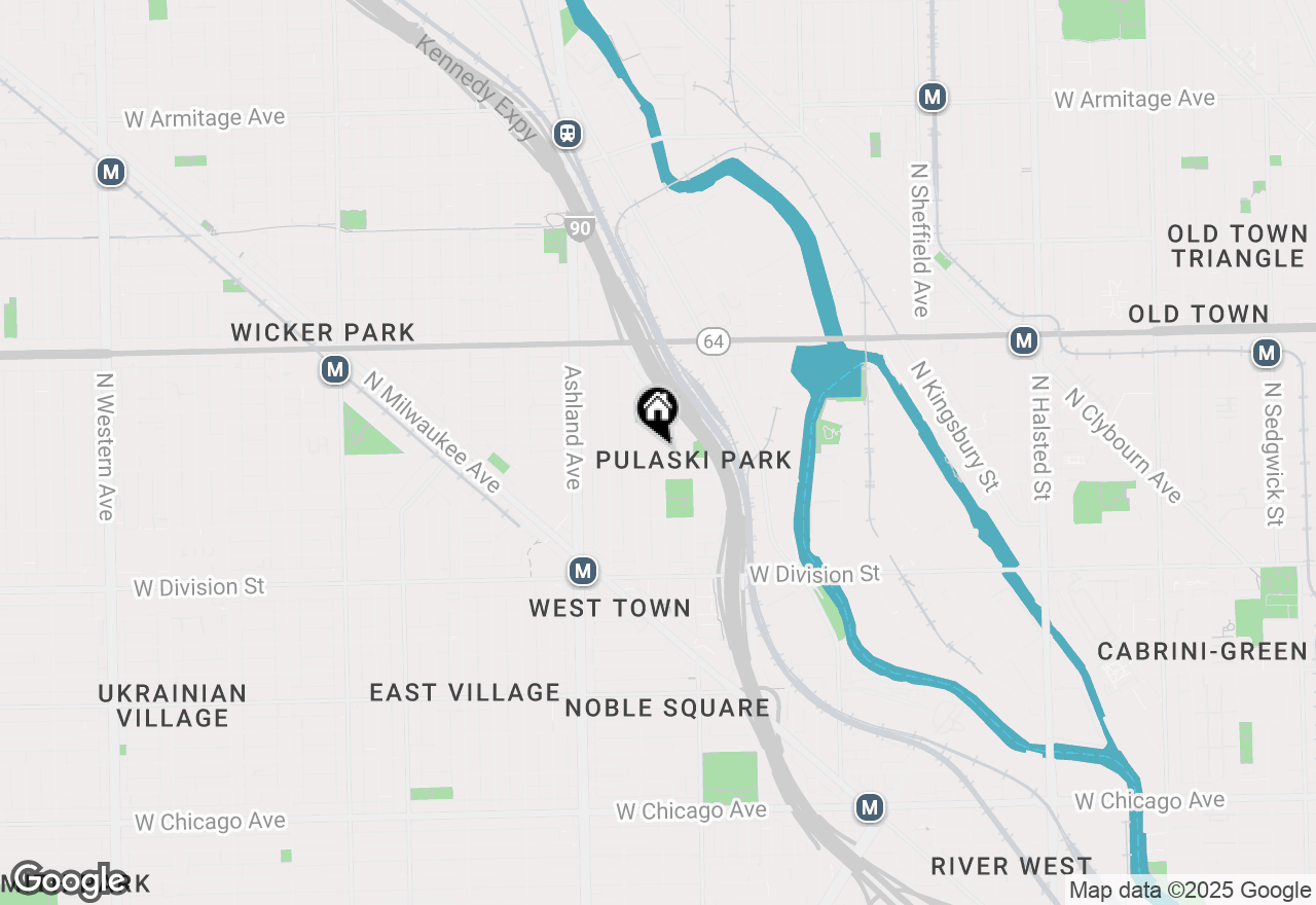 Map of 1436 W Blackhawk Street #202, Chicago, IL 60642