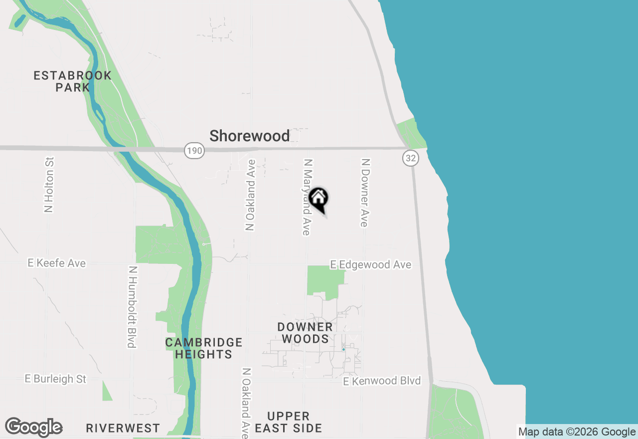Map of 2221 E Newton Ave, Shorewood, WI 53211