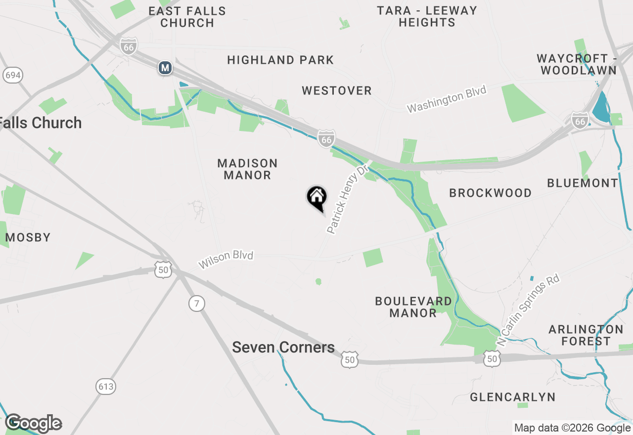 Map of 909 N Madison Street, Arlington, VA 22205