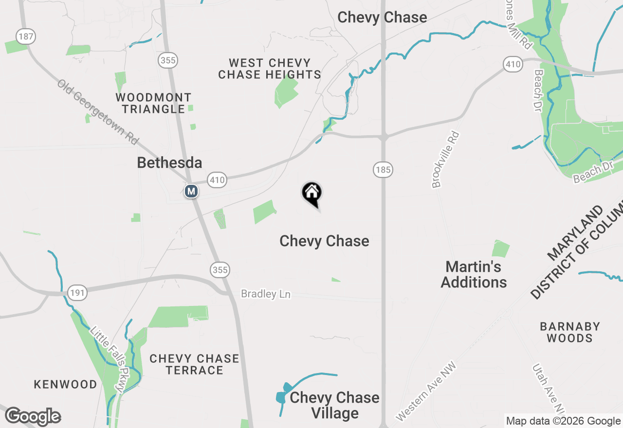 Map of 7208 Ridgewood Avenue, Chevy Chase, MD 20815