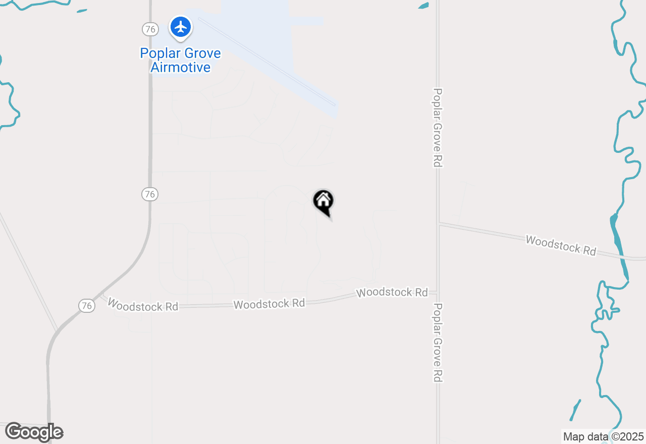 Map of (Address confidential), Poplar Grove, Illinois 61065
