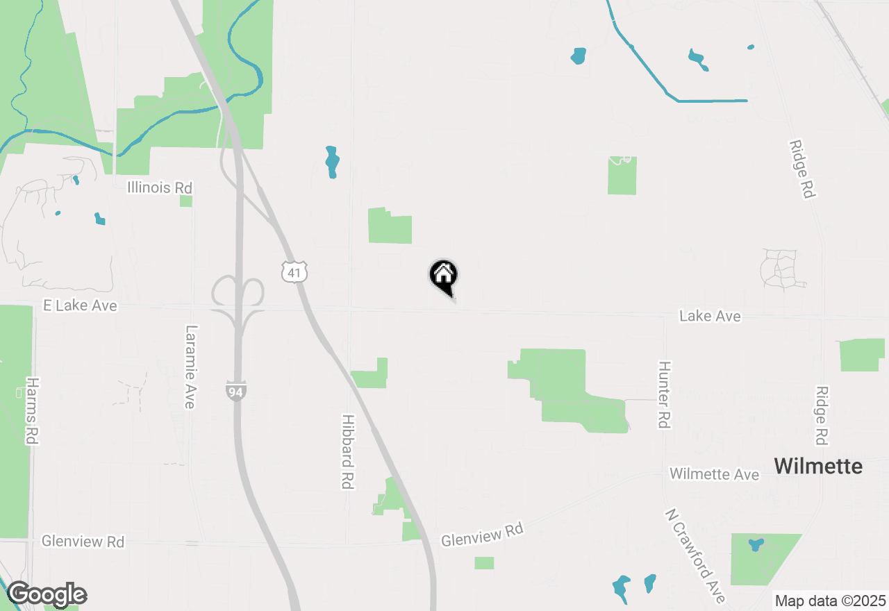 Map of 905 Shabona Lane, Wilmette, IL 60091