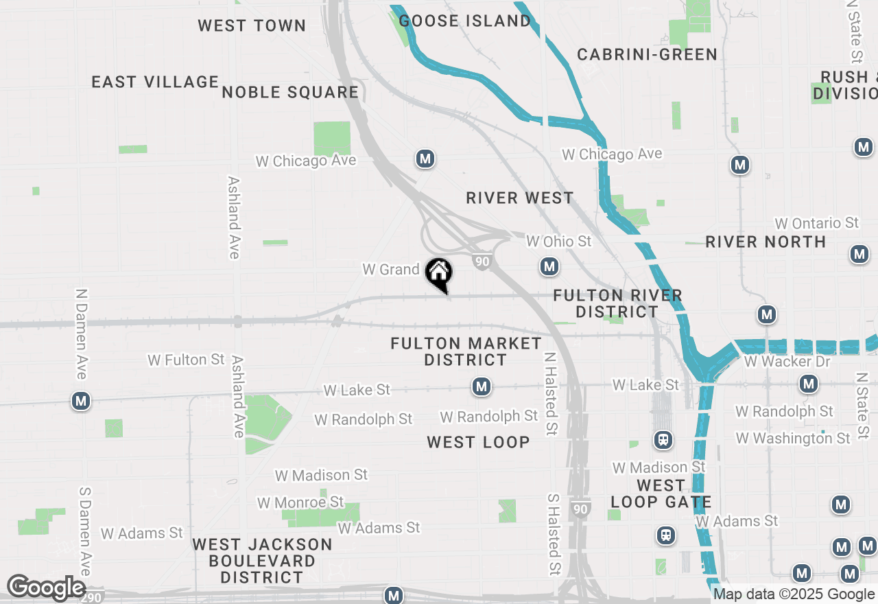 Map of 415 N Aberdeen Street, Chicago, IL 60642