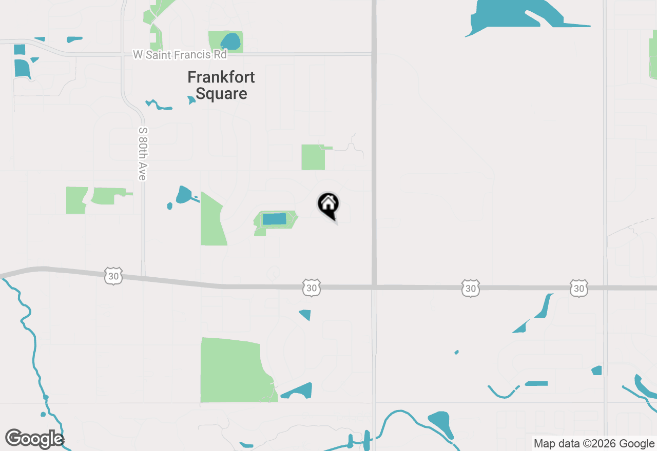Map of 7342 W Mathews Drive, Frankfort, IL 60423