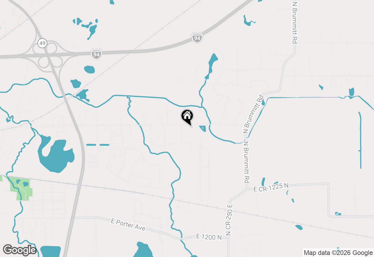 Map of 1776 Indian Boundary Road, Chesterton, IN 46304