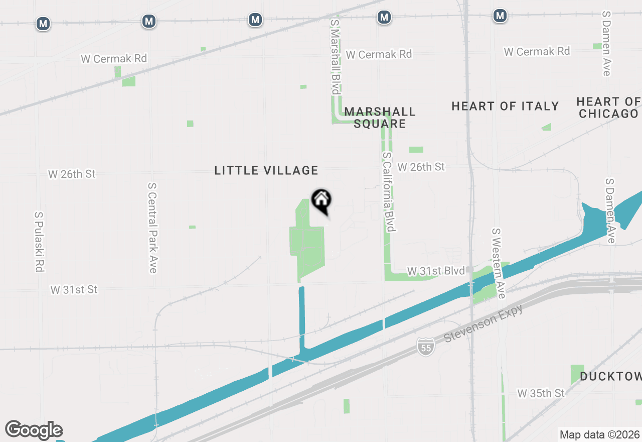 Map of 2750 S Sacramento Avenue, Chicago, IL 60623