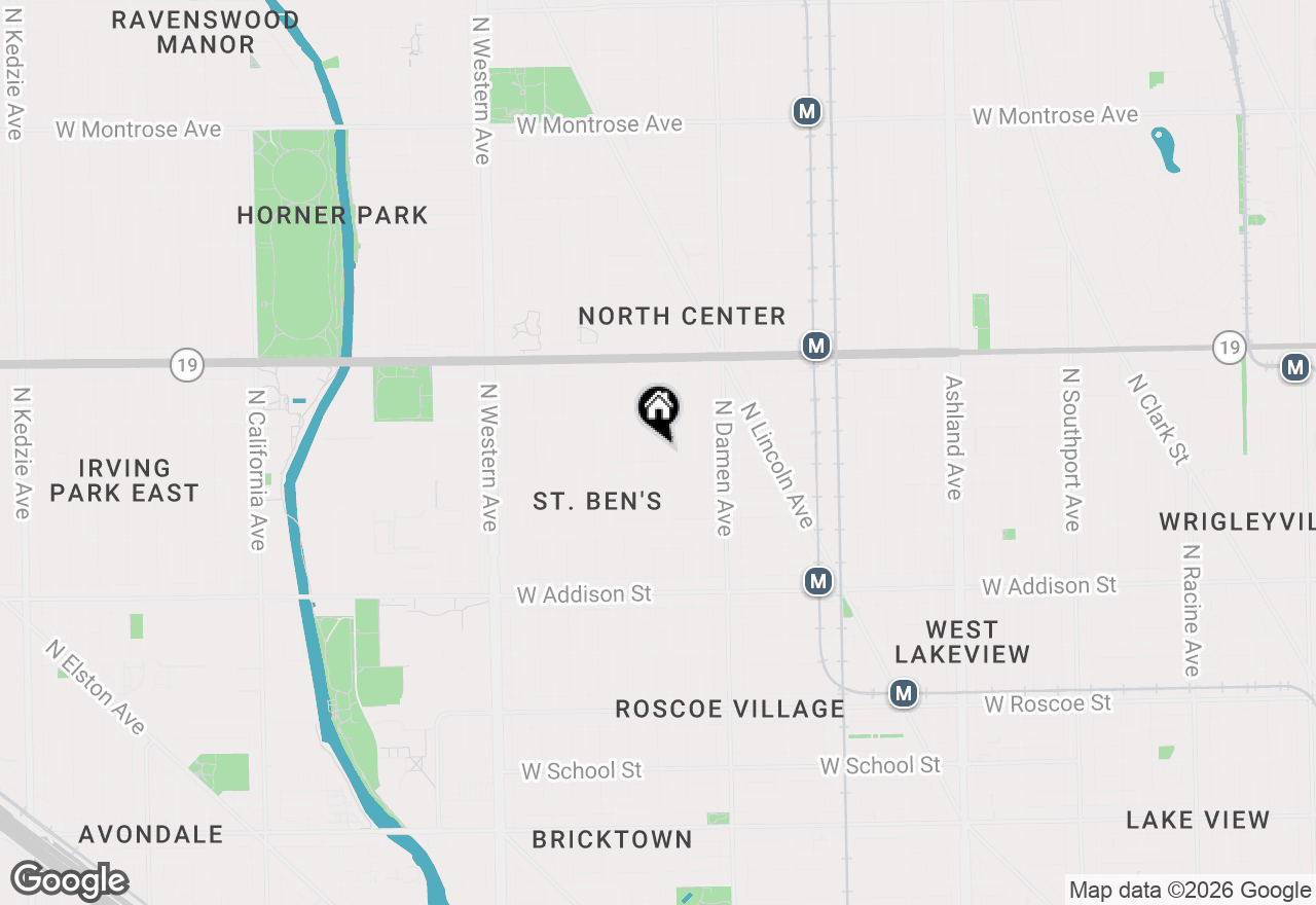 Map of 3822 N Hoyne Avenue, Chicago, IL 60618