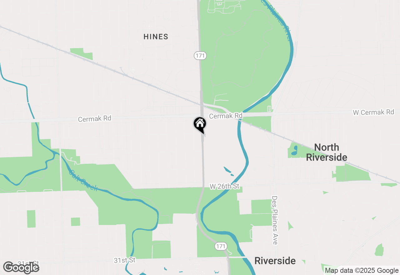 Map of 2312 S 1st Avenue, North Riverside, IL 60546