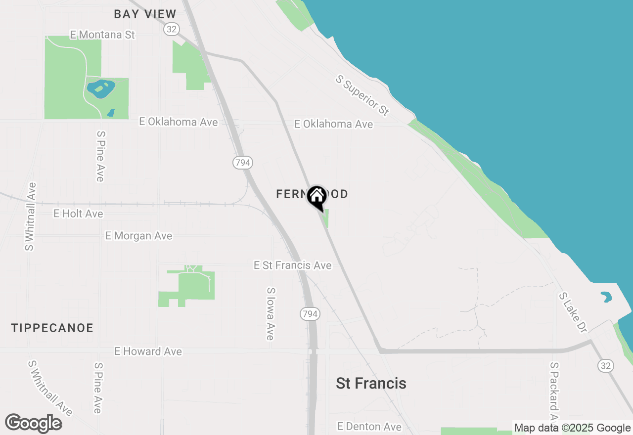 Map of 3423 S Kinnickinnic Ave, Milwaukee, WI 53207