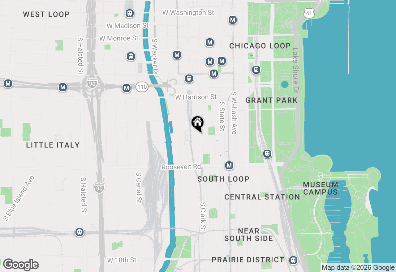 Map of 900 S Clark Street #2208, Chicago, IL 60605