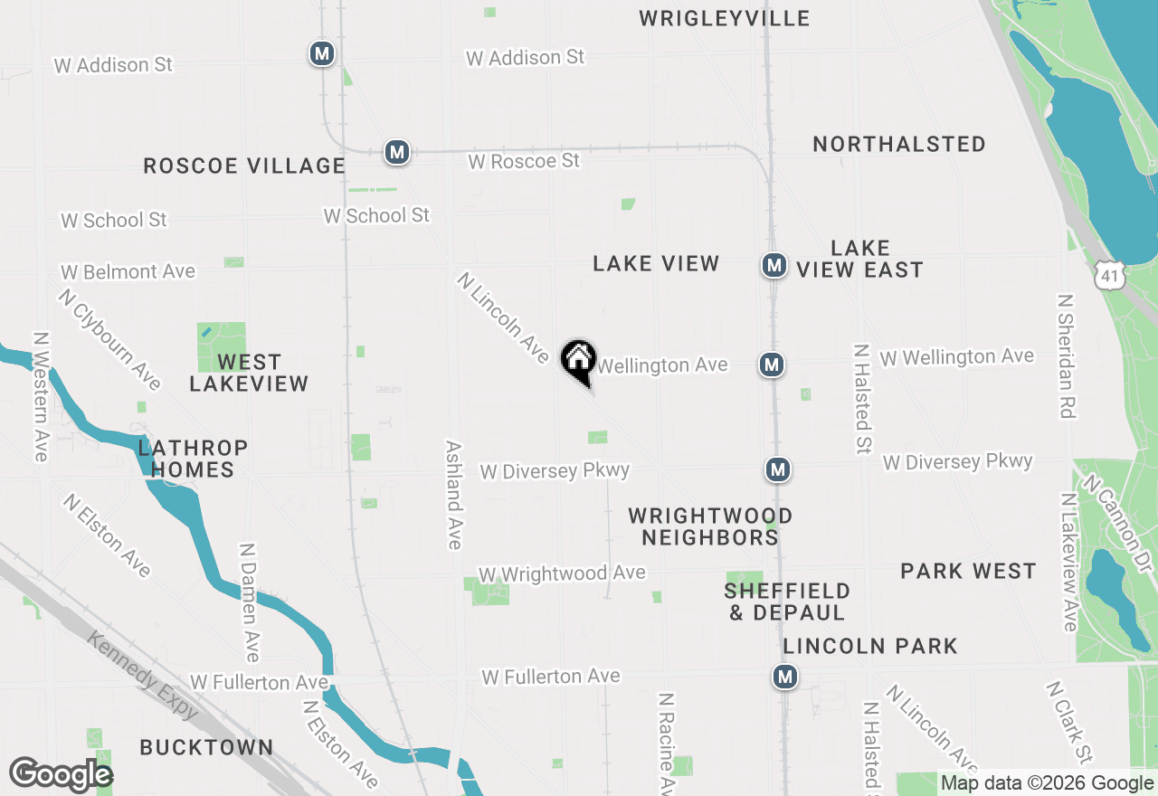 Map of 2936 N Lincoln Avenue #3S, Chicago, IL 60657