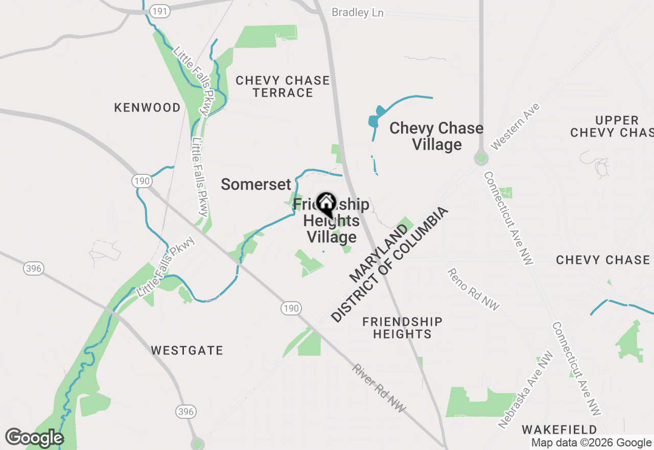 Map of 5500 Friendship Boulevard #1718N, Chevy Chase, MD 20815