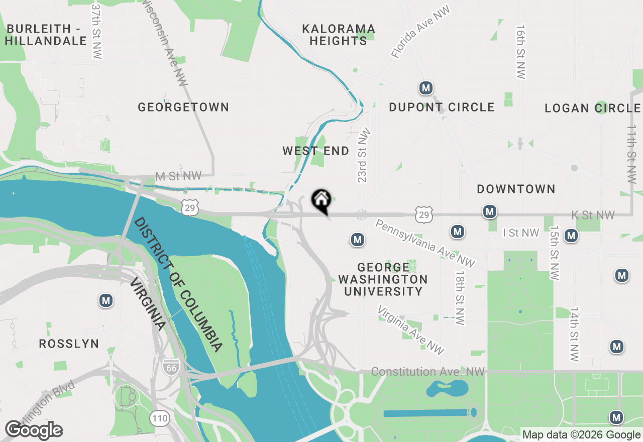 Map of 950 25th Street Nw #423-N, Washington, DC 20037