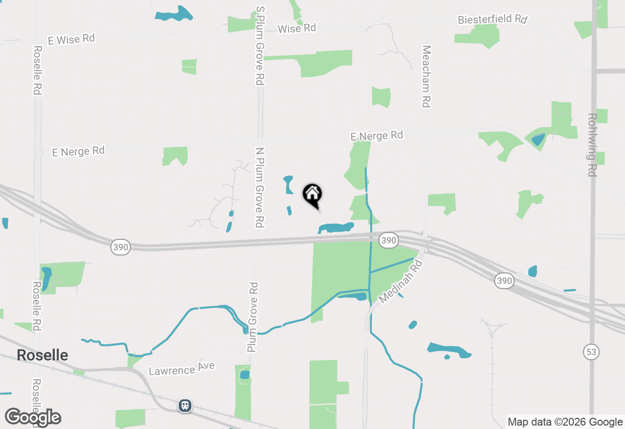 Map of 521 Cumberland Trail #D, Roselle, IL 60172
