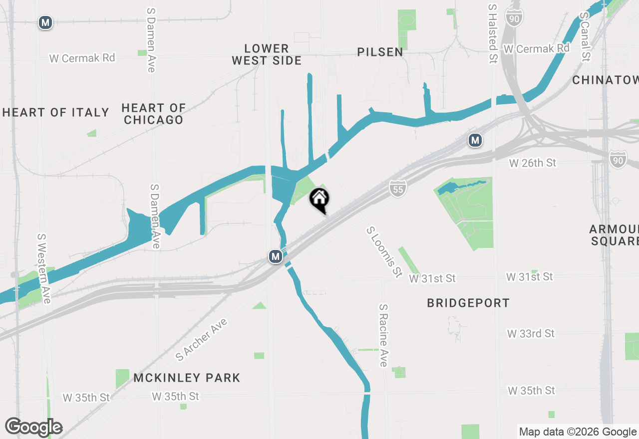 Map of 2813 S Grove Street, Chicago, IL 60608